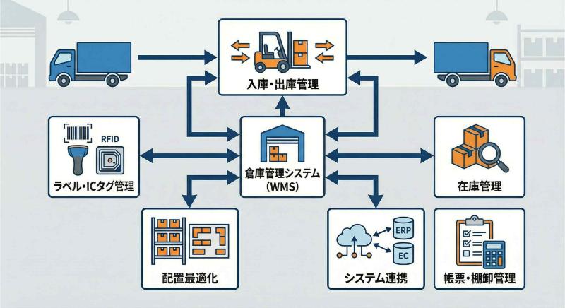 倉庫管理システムの仕組みの説明画像